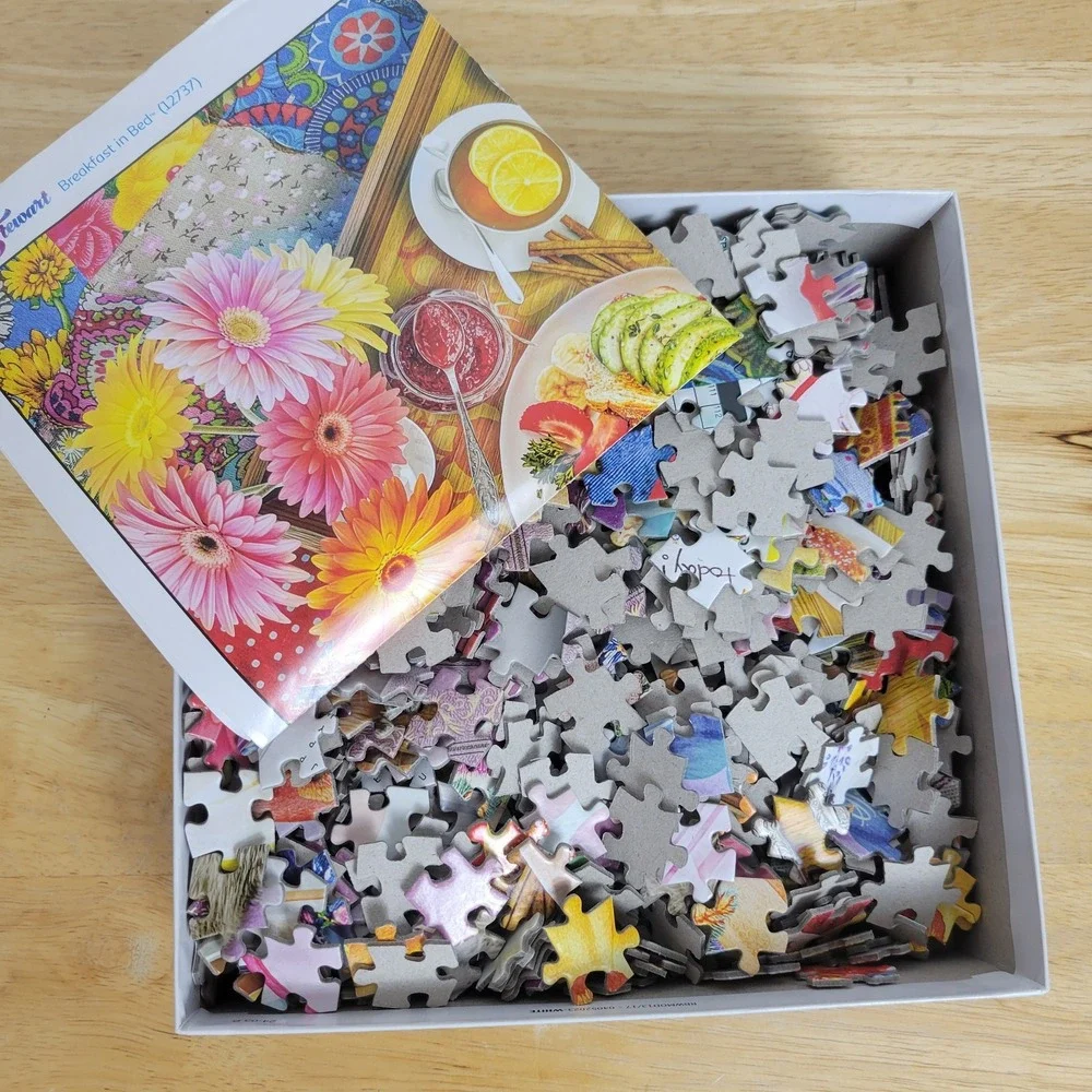 Buffalo Games Aimee Stewart Breakfast in Bed Jigsaw Puzzle 1000 Piece Complete
